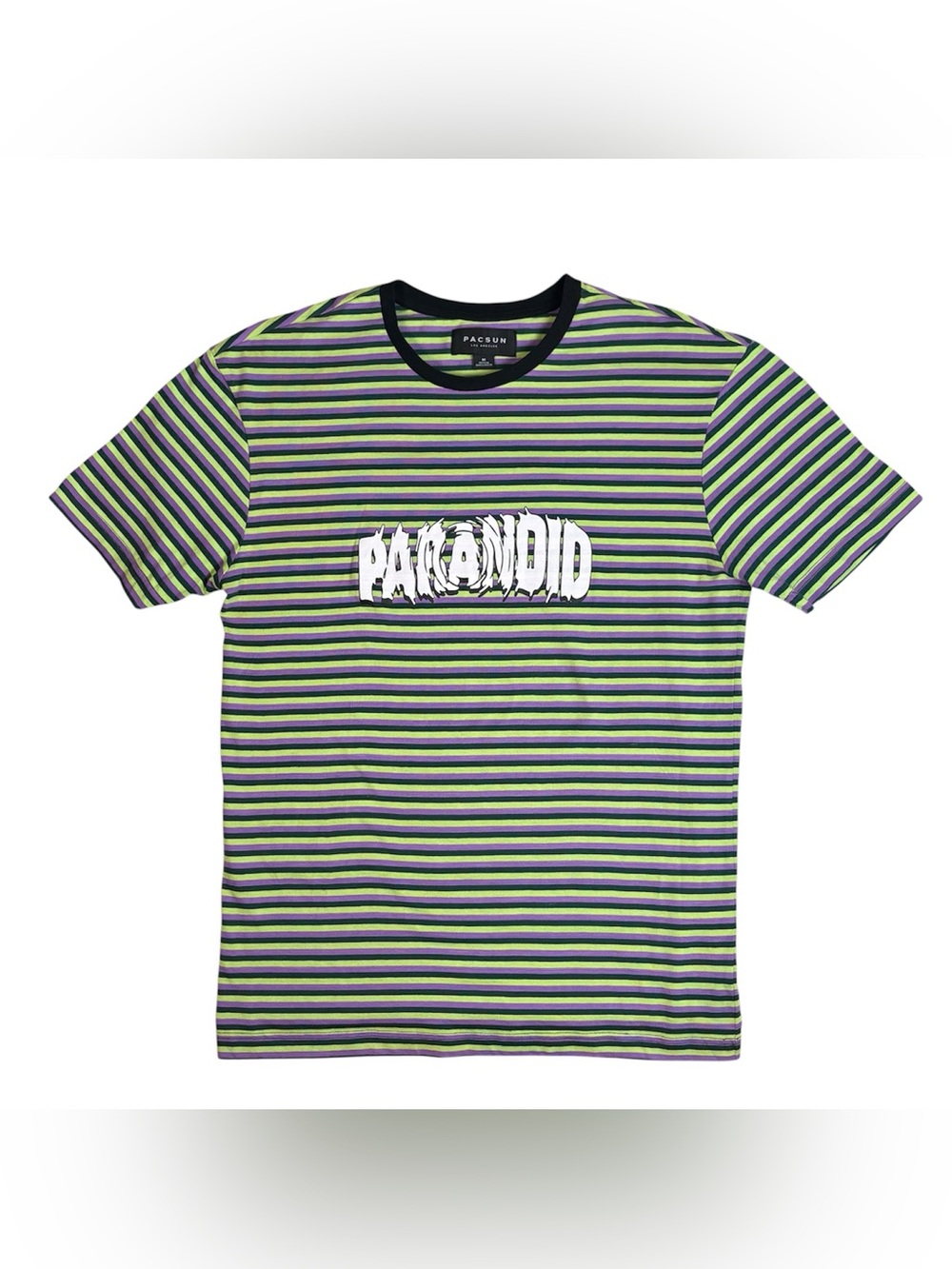 PacSun Plaid Striped Graphic Tee